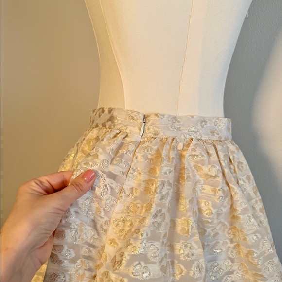 Anthropologie PANKAJ & NIDHI Burnout Shimmer Maxi Skirt Women’s Sz S Shimmer - Picture 5 of 11